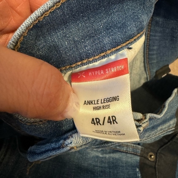 EXPRESS Ankle Legging High Rise Jeans size 4R - Picture 5 of 6